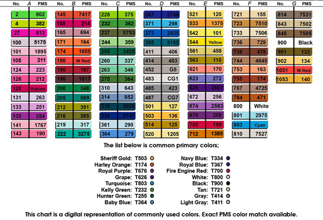 247Patches.com Color Palette